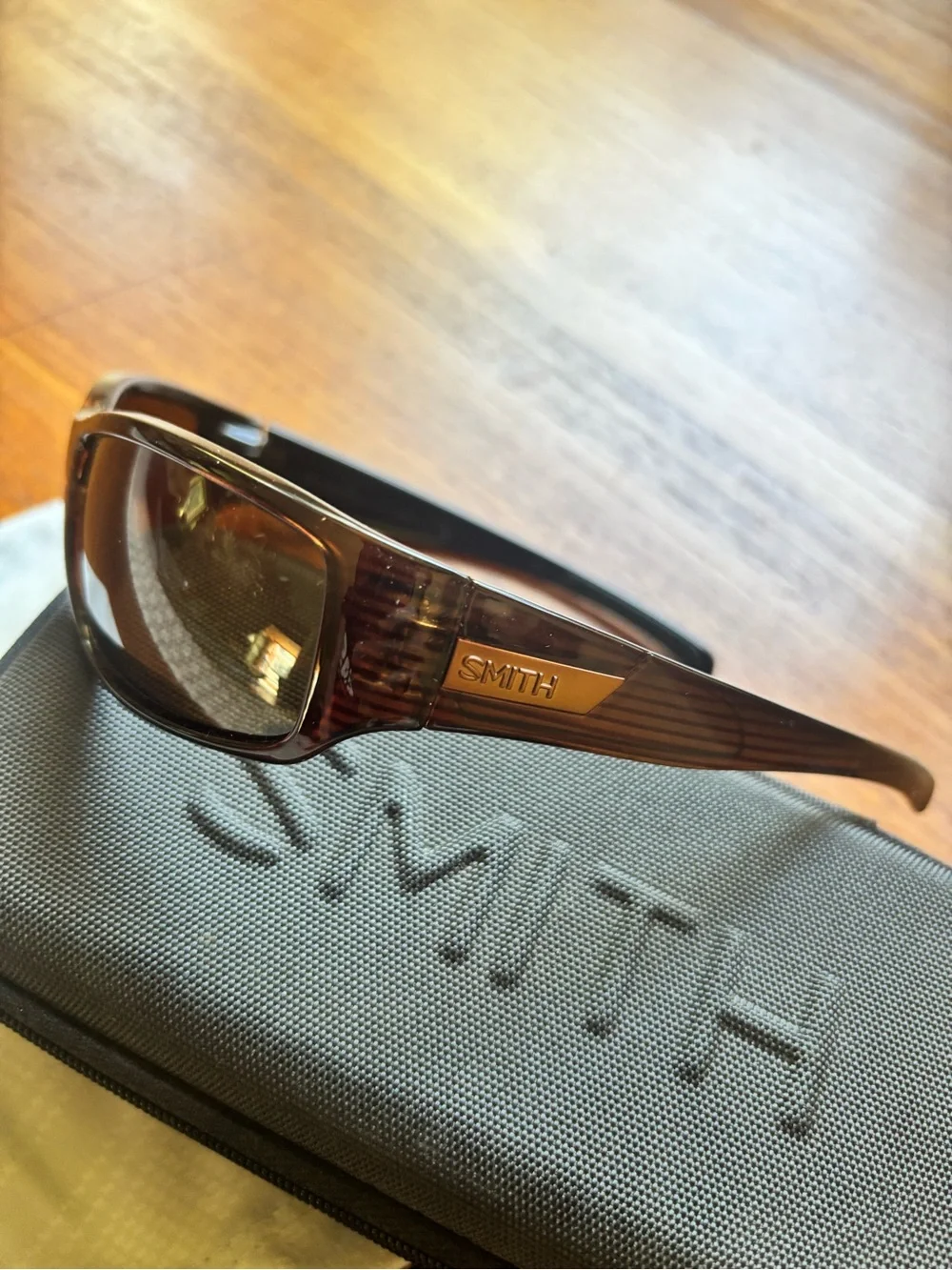 Smith Prospect Polarized Brown Stripe Sunglasses NWT